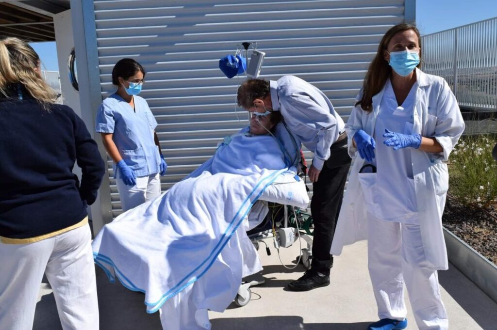 Paseos al aire libre para pacientes en cuidados intensivos