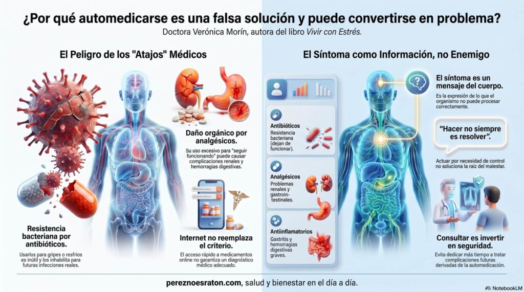 Dolor, ansiedad, insomnio, cansancio… todo se intenta silenciar rápido. Pero tapar el síntoma sin entender su origen no resuelve el problema: lo desplaza.